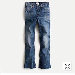 JCREW 9” DEMI-BOOT CROP JEAN IN HOMESTEAD WASH